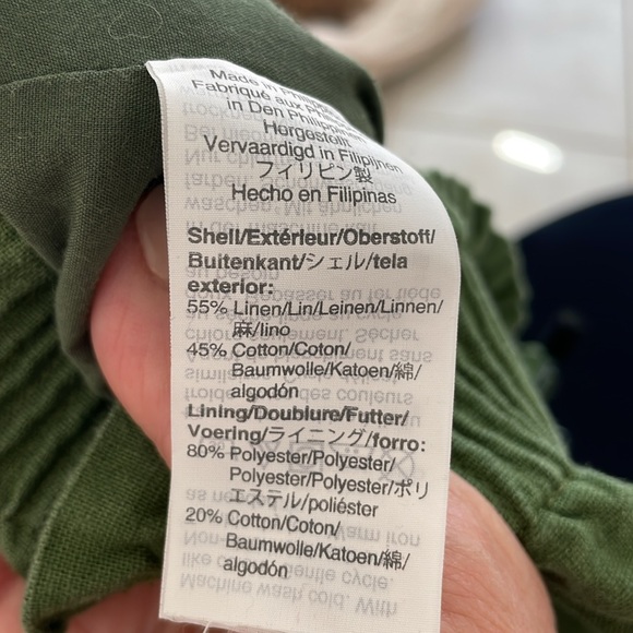 J Crew Linen Cotton blend skirt Green Size 10 - Picture 6 of 6